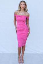 Leila Midi Dress - Pink