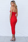 Lois Midi Dress - Red