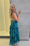Elleny Maxi Dress - Green Floral