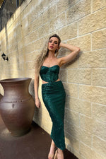 Madeline Midi Dress - Emerald