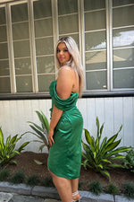 Anastasia Midi Dress - Emerald Green