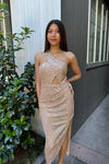 Mallory Midi Dress - Gold