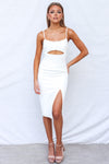 Alyza Midi Dress - White