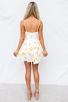 Aneera Mini Dress - Yellow Floral