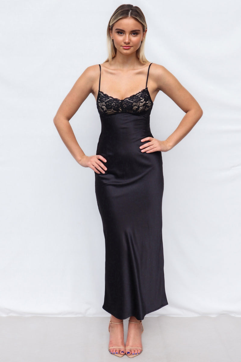 Aniyah Maxi Dress - Black