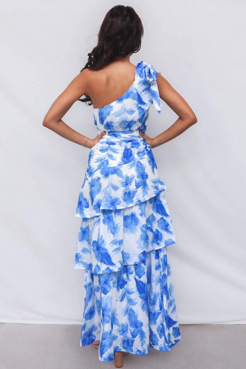 Antonia Maxi Dress - Blue Floral