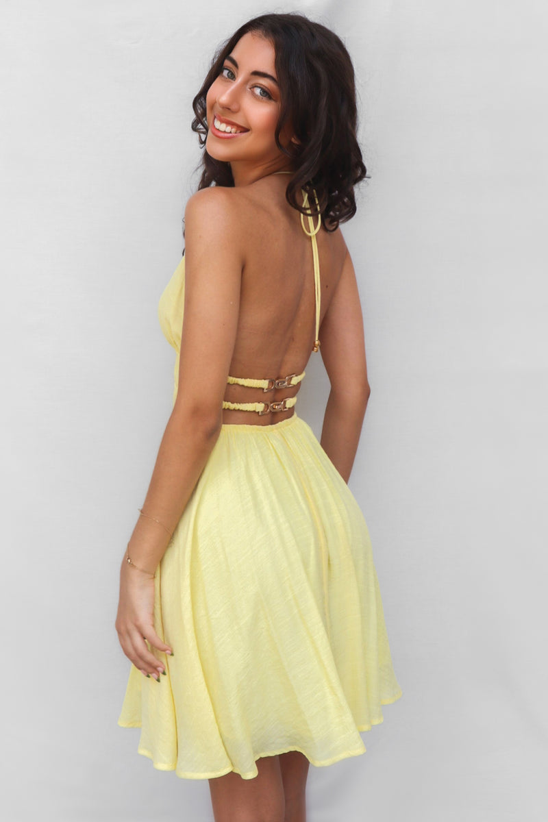 Cherish Mini Dress - Yellow