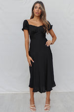 Claudia Midi Dress - Black