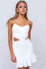 Diamond Mini Dress - White
