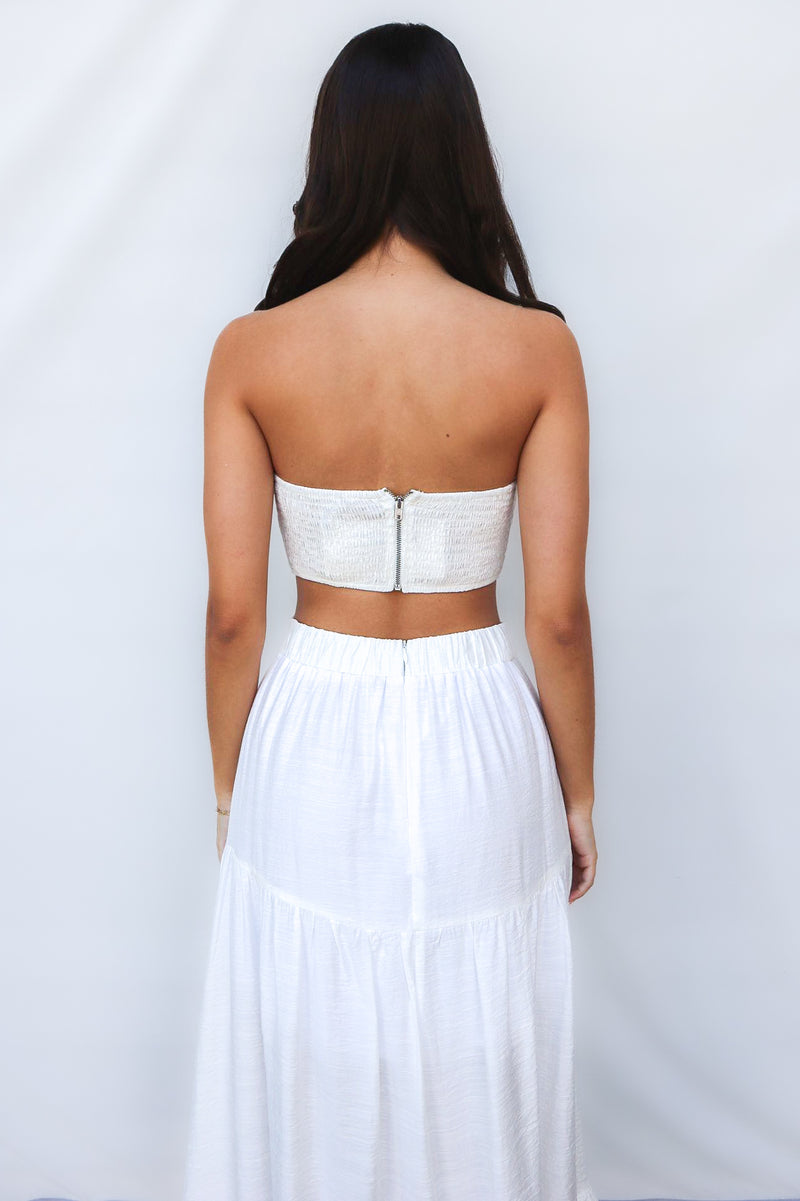 Dubai Set Skirt - White