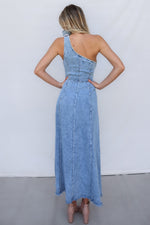 Eliza Midi Dress - Denim Blue