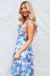 Elleny Maxi Dress - Blue Floral