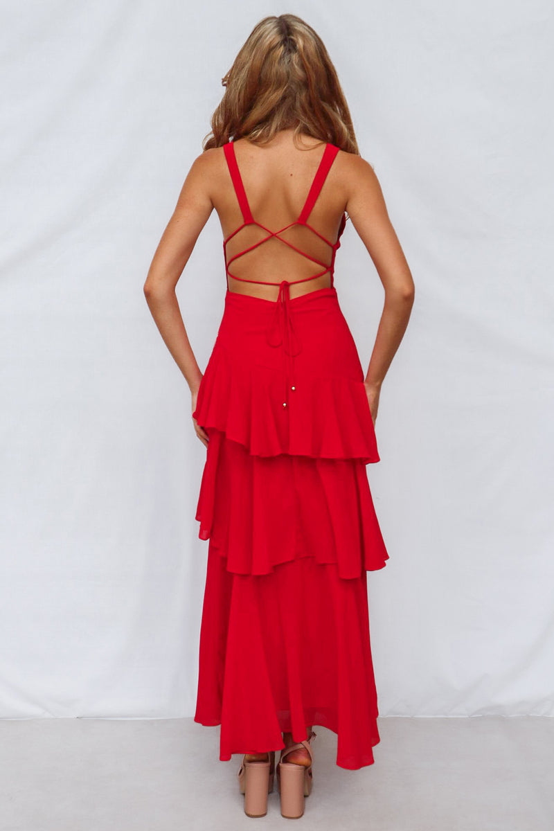 Elleny Maxi Dress - Red