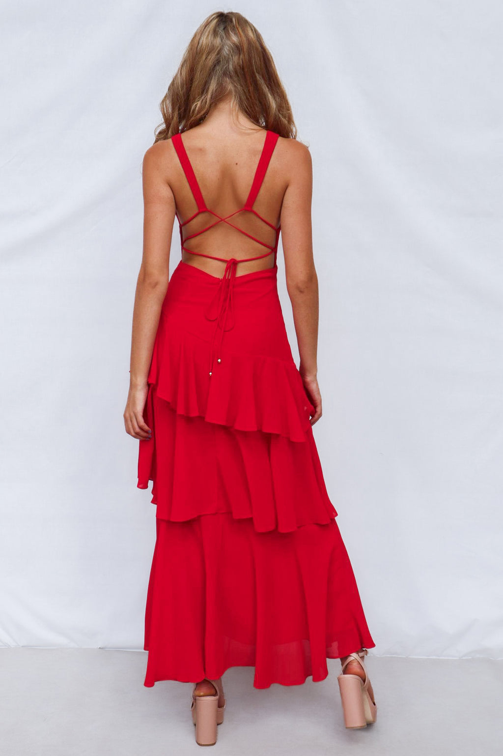 Elleny Maxi Dress - Red