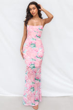 Ellis Maxi Dress - Pink Floral