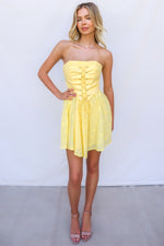 Etta Mini Dress - Yellow