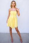 Etta Mini Dress - Yellow