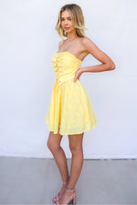 Etta Mini Dress - Yellow