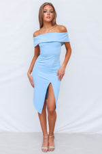 Femme Fatale Dress - Baby Blue