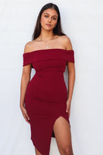 Femme Fatale Dress - Wine