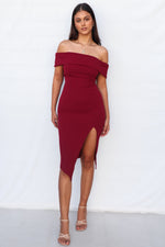 Femme Fatale Dress - Wine