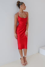 Harlow Midi Dress - Red