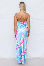 Haru Maxi Dress - Blue Multi