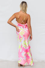 Haru Maxi Dress - Pink Multi