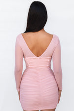 Helia Mini Dress - Blush