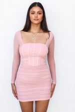 Helia Mini Dress - Blush