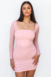 Helia Mini Dress - Blush