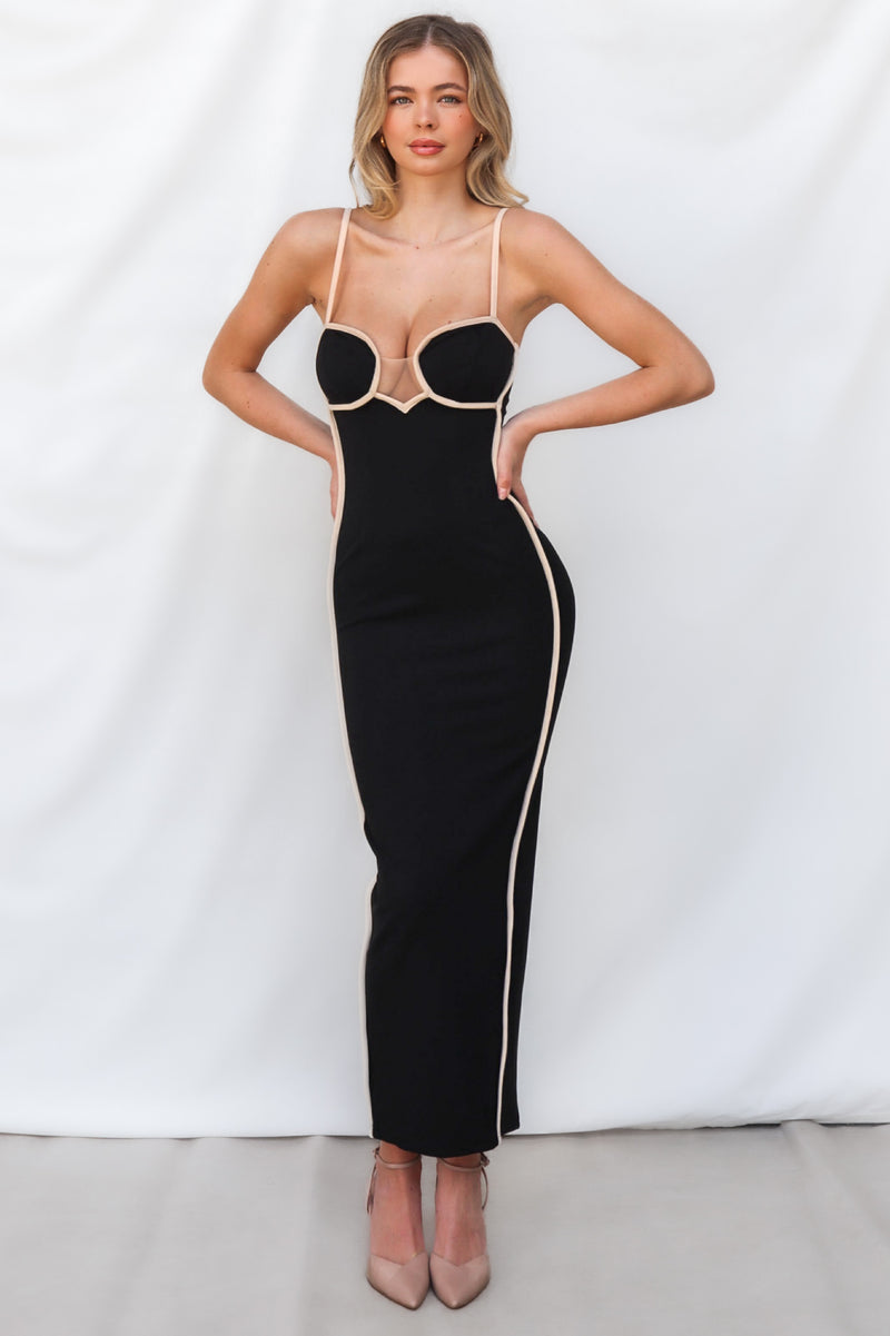 Inaya Maxi Dress - Black