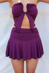 Ishq Set Skirt - Plum