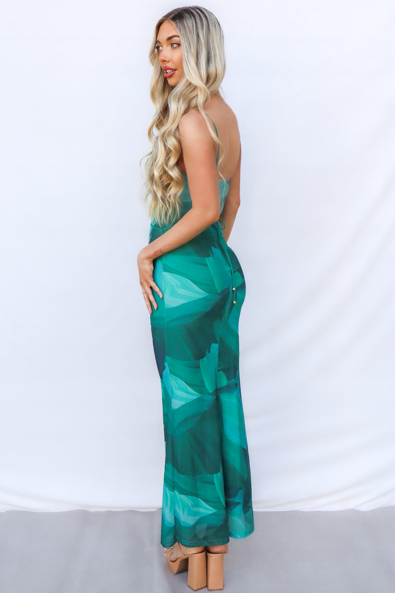 Kavita Maxi Dress - Green Multi