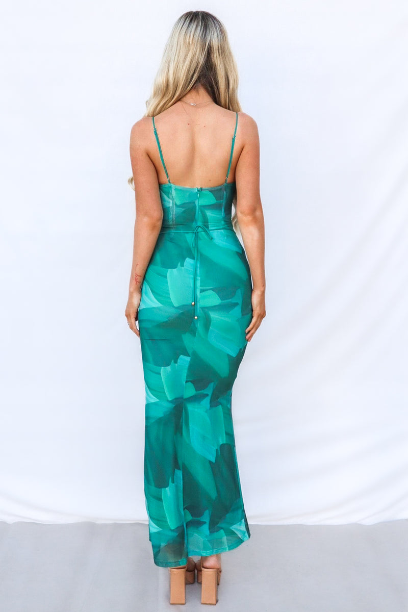 Kavita Maxi Dress - Green Multi