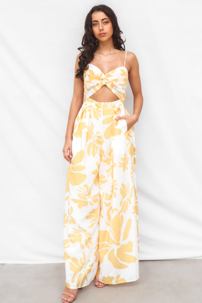 Lilly Jumpsuit - Yellow Print