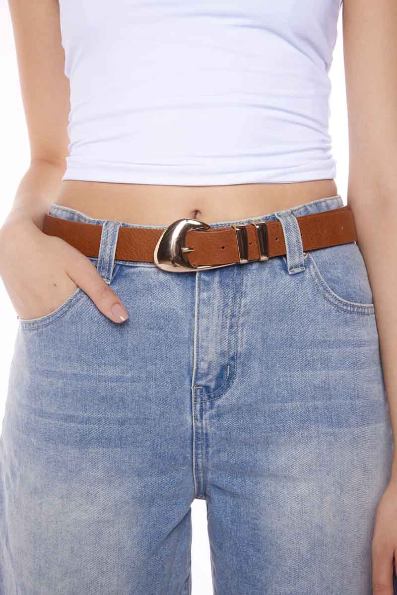 PETA + JAIN Moma Belt - Dark Tan