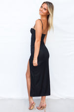 Maliyah Maxi Dress - Black Glitter