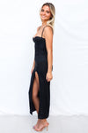 Maliyah Maxi Dress - Black Glitter