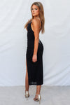 Marzia Maxi Dress - Black Shimmer