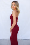 Merlot Maxi Dress - Wine