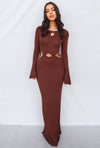 Mina Maxi Dress - Coffee