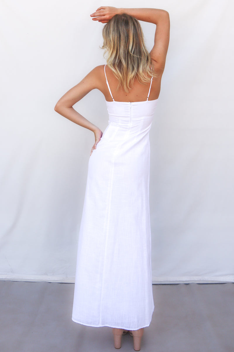 Mona Midi Dress - White