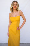 Mona Midi Dress - Yellow