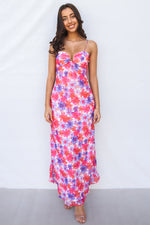 Nova Maxi Dress - Pink Floral