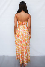 Nova Maxi Dress - Yellow Floral