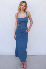 Pablo Denim Midi Dress - Denim