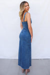 Pablo Denim Midi Dress - Denim