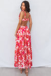 Pedro Maxi Dress - Red Floral