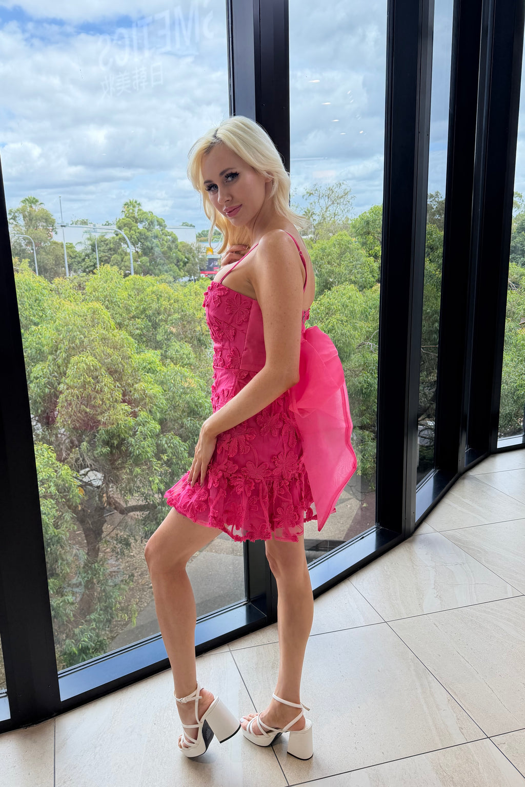 Zinya Mini Dress - Pink - Runway Goddess